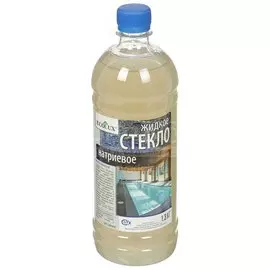 Жидкое стекло 1.3 кг, натриевое, Ecolux