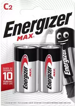 Батарейка C Energizer Max, в комплекте 2шт. (E301533200)