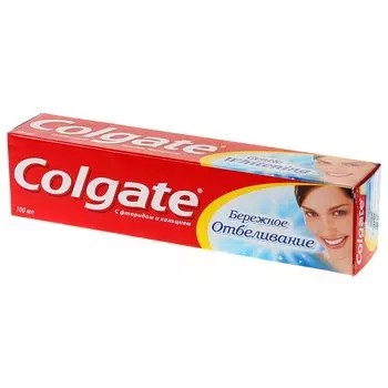 Зубная паста Colgate, Бережное отбеливание, 100 мл
