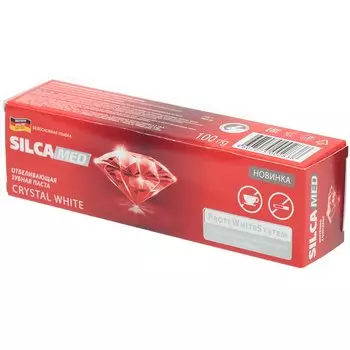 Зубная паста Silca, Crystal white, 100 мл, 100 г