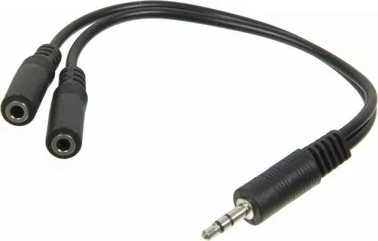 Адаптер Ningbo JAAC170 2xJack 3.5 (f)/Jack 3.5 (m), 0.2м.