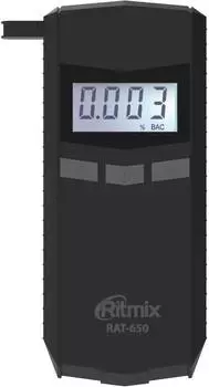 Алкотестер Ritmix RAT-650 электрохимический черный (80000172)