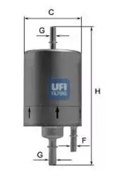Топливный фильтр UFI 31.830.00 Audi A4 1.8T/A6 2.4i/A6 4.2i/A6 S602>