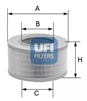 Фильтр воздушный UFI 27.956.00