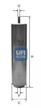 Топливный фильтр UFI 31.952.00 BMW F20 1.6-2.0 10>