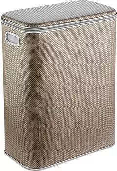 Корзина для белья Geralis RBH-B темная, хром, стандартная