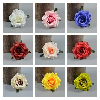 Искусственные цветочные головки роз YEAHBUY, шелк, 5 шт.
