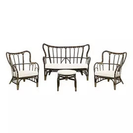 Комплект садовой мебели Rattan grand dark brown 4 предмета