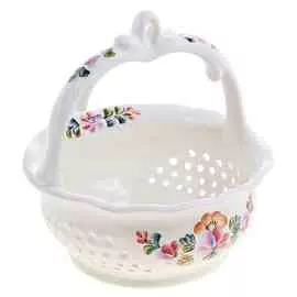 Конфетница Семикаракорская керамика Корзиночка 15,5 х 16,5 см