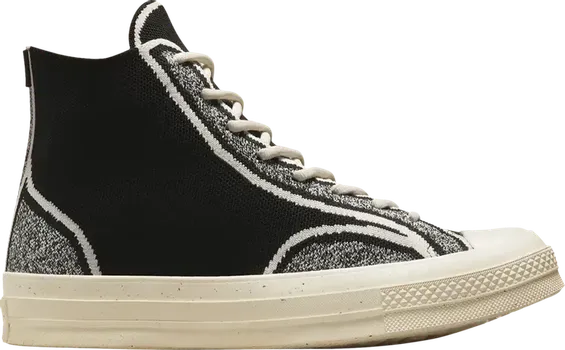 Кроссовки Converse Renew Chuck 70 Knit High Black Egret, черный
