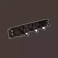 Кабельный организатор Lanmaster LAN-ORG-2U 19, 2U, со съемными пластиковыми кольцами, 5 колец