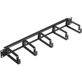Кабельный организатор NikoMax NMC-OK800H-1U-BK-2 19" 1U, глубина колец 80мм, с отверстиями в опорной планке, черный, уп-ка 2шт.