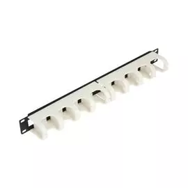 Кабельный организатор NikoMax NMC-OP110 19", 1U, для 110 кроссов , белый