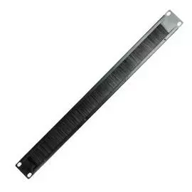 Кабельный организатор BNH B800.2-1U-0B 19", 1U, горизонтальный, с щеточным вводом для кабеля, цвет: чёрный