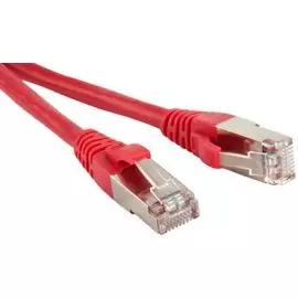 Кабель патч-корд F/UTP 5e кат. 10м Hyperline PC-LPM-STP-RJ45-RJ45-C5e-10M-LSZH-RD экранированный, LSZH, красный