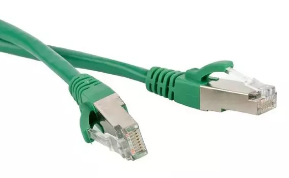Кабель патч-корд F/UTP 5e кат. 10м. Lanmaster LAN-PC45/S5E-10-GN LSZH, зеленый