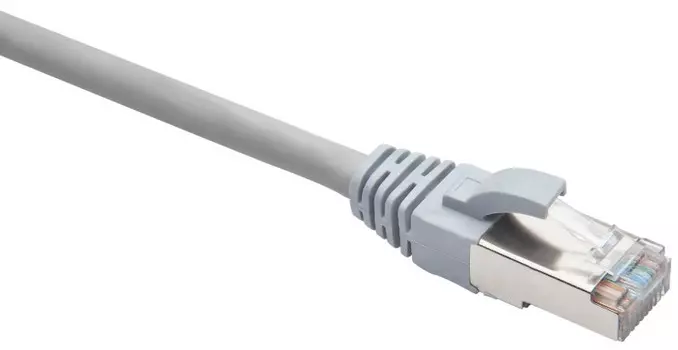 Кабель патч-корд F/UTP 5e кат. 1м Datarex DR-191007 LSZH нг(А)-HF 1,0 м, серый
