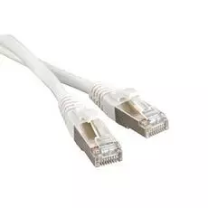 Кабель патч-корд F/UTP 5e кат. 0,5м. Hyperline PC-LPM-STP-RJ45-RJ45-C5e-0.5M-LSZH-GY экранированный,LSZH, серый