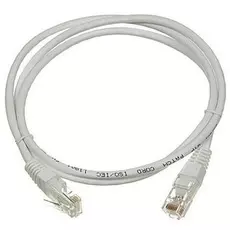 Кабель патч-корд F/UTP 5e кат. 10м. TWT TWT-45-45-10/S-GY с заливными колпачками, 10.0 м, серый