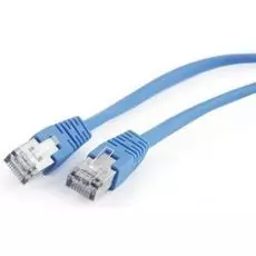 Кабель патч-корд F/UTP 5e кат. 2м. Cablexpert PP22-2M/B литой, многожильный, синий