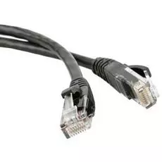 Кабель патч-корд Hyperline PC-LPM-UTP-RJ45-RJ45-C5e-0.15M-LSZH-BK U/UTP, Cat.5е, LSZH, 0.15 м, черный