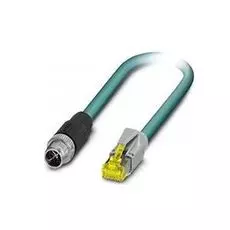 Кабель патч-корд MOXA CBL-M12XMM8PRJ45-BK-100-IP67 1-m A-coded M12-to-RJ45 Cat-5E UTP Gigabit Ethernet cable, 8-pin male M12 connector, IP67-rated