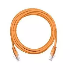 Кабель патч-корд U/UTP 5e кат. 1,5м. Netlan EC-PC4UD55B-BC-PVC-015-OR-10 2хRJ45/8P8C, T568B, Molded, BC (чистая медь), PVC нг(B), оранжевый, уп-ка 10ш