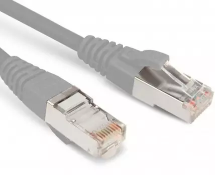 Кабель патч-корд S/FTP 6А кат. 2м Hyperline PC-LPM-SFTP-RJ45-RJ45-C6a-2M-LSZH-GY экранированный, (10