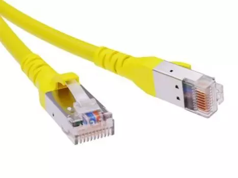 Кабель патч-корд SF/UTP 6A кат. 0.5м. DKC RN6ASF4505YL LSZH, желтый, "RAM telecom"