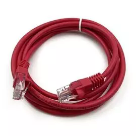 Кабель патч-корд U/UTP 5e кат. 1.5м Buro UTP-5E-1,5M-R литой (molded), 4 пары, 26AWG, CCA, красный