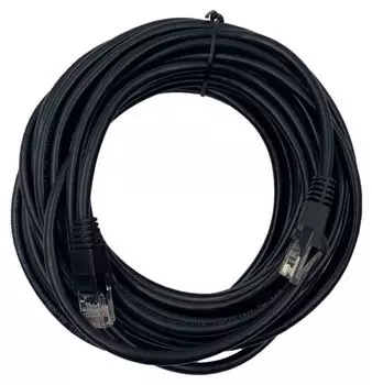 Кабель патч-корд U/UTP 5e кат. 25м Buro 1645955 черный RJ-45 (m)-RJ-45 (m)