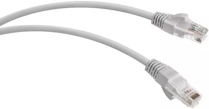 Кабель патч-корд U/UTP 5e кат. 2м WRLine WR-PC-RJ45-UTP-5E-2-GY 2xRJ45, неэкранированный, серый, LSZH