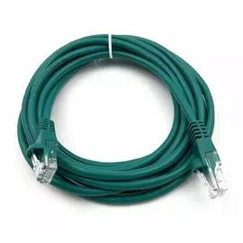 Кабель патч-корд U/UTP 5e кат. 3м Buro UTP-5E-3M-GR литой (molded), 4 пары, 26AWG, CCA, зеленый