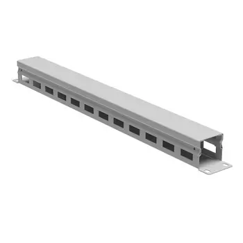 Кабельный организатор DKC R5CP1941HE 19" с крышкой 1U, глубина 40 мм, RAL7035, "RAM telecom"