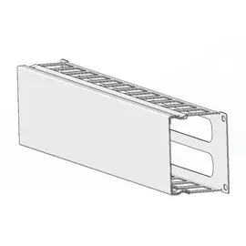 Кабельный организатор DKC R5CPF1941HE 19" с крышкой и отверстиями 1U, глубина 40 мм, RAL7035, "RAM telecom"