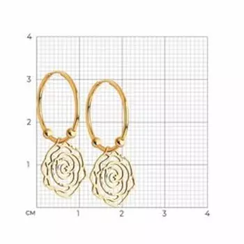 Золотые серьги 585 пробы