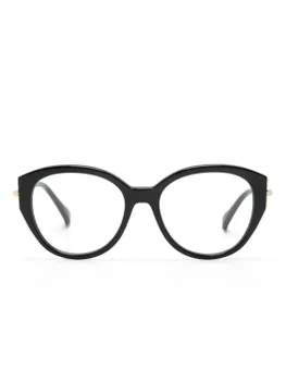 Очки в круглой оправе с логотипом Max Mara Eyewear, черный