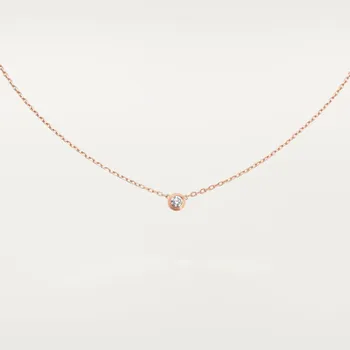 Колье Cartier d'Amour Small, розовое золото/бриллиант
