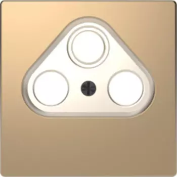 MTN4123-6051 D-life центральная накладка tv розетки, 2/3 отверстий, шампань Merten