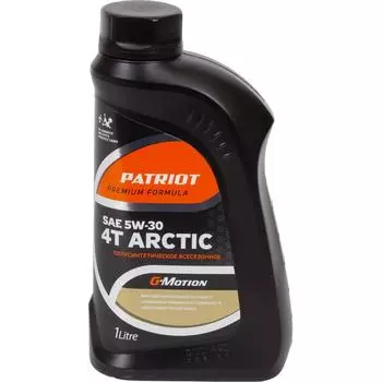 Масло моторное для четырехтактных двигателей Patriot G-motion Arctic полусинтетическое, 1 л