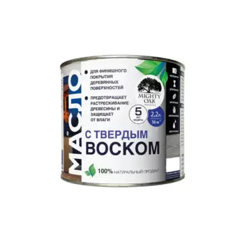 Масло с твердым воском Mighty Oak цвет графит 2.2 л