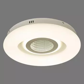Люстра потолочная светодиодная Lake 5523/105C с пультом управления 18 м², регулируемый белый свет, цвет белый
