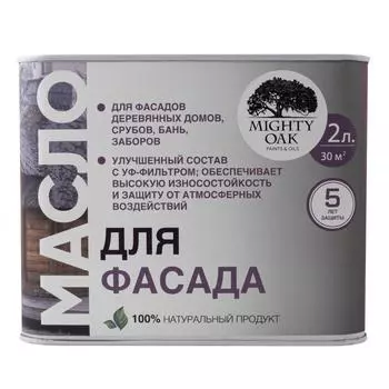 Масло для фасадов Mighty Oak цвет прозрачно-медовый 2 л
