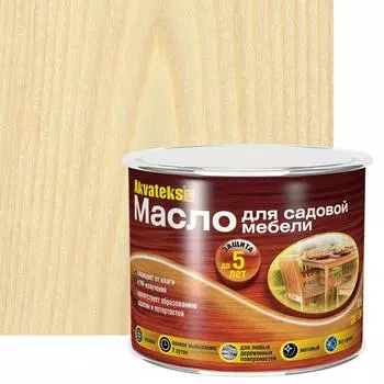 Масло для садовой мебели Akvateks DIY бесцветный 0.5 л