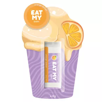 Eat My Бальзам для губ "Апельсиновый сорбет", 4,8 г (Eat My, Для губ)