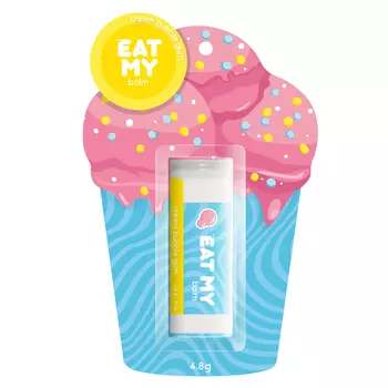 Eat My Бальзам для губ "Сливочный бабл гам", 4,8 г (Eat My, Для губ)