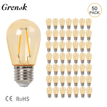 Светодиодные лампы Grensk S14 E27 1Вт 2Вт теплый белый