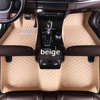 Автомобильные коврики для Porsche Cayenne 2011, 2012, 2013, 2014, 2015, 2016, 2017, изготовленные на заказ автомобильные подушечки для ног красный