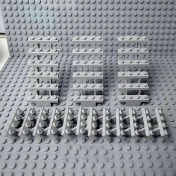 4 шт. лестница MOC кирпичи 7x4x6 домашняя лестница прямая открытая 30134 ступеньки лестница модульный строительный блок «Мой город» DIY кирпичи игрушка