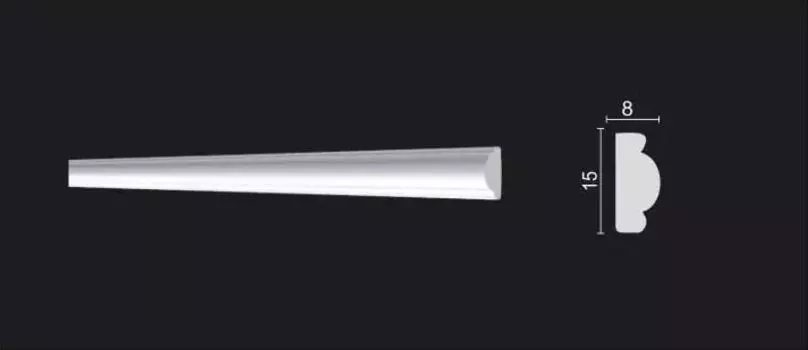 Молдинг 130 A/ (15x8x2000 мм)/182